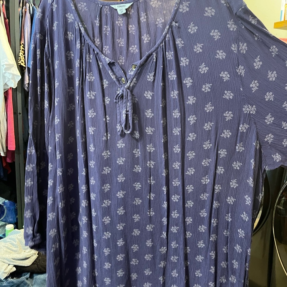 Long sleeve purple shirt